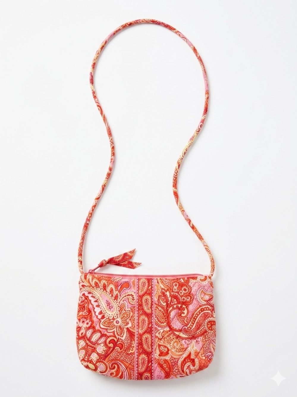 Vera Bradley Quilted Crossbody Bag in Sherbet Paisley